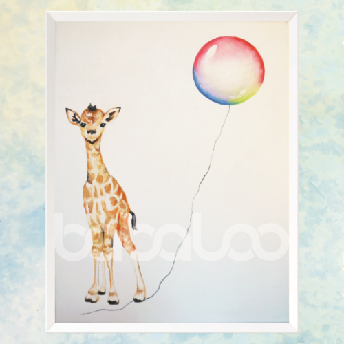 Giraffe & balloon